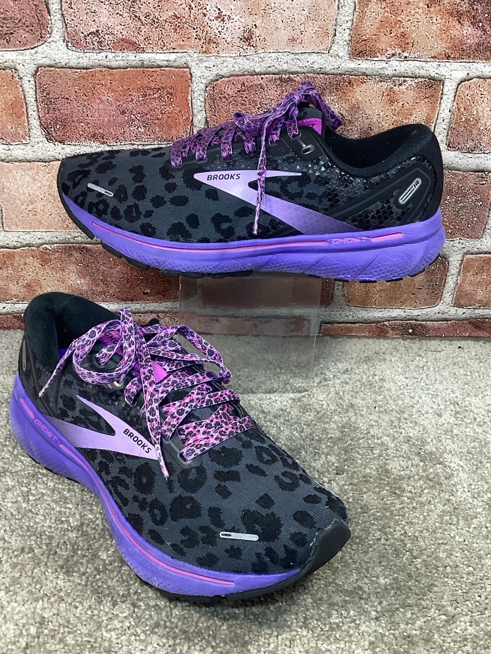 Brooks Ghost 14 Electric Cheetah women’s running shoes sneakers size 8.5